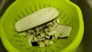 laminas de berenjenas con bacalao