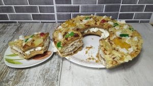 roscon de reyes de hojaldre
