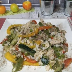 arroz con verduras en olla gm h y olla gm g