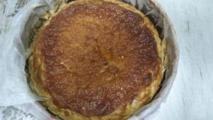 Pastel o tarta de harina de arroz