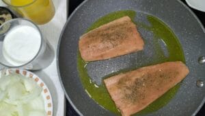 salmon a la naranja facil