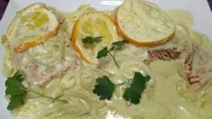 salmon a la naranja facil de preparar