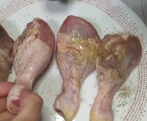 Jamoncitos de pollo en freidora de aireJamoncitos de pollo fritos en freidora de aire