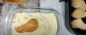 muslos de POLLO FRITO crujiente ESTILO KFC CON AIR FRYER/FREIDORA DE AIRE