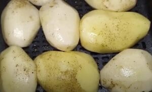 patatas asadas fritas en freidora de aire airfryer