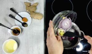 Te o infusion para aliviar el resfriado y la gripe además para subir las defensas . Infusión de cebolla y ajo con jengibre. Jarabe contra la tos y la gripe.