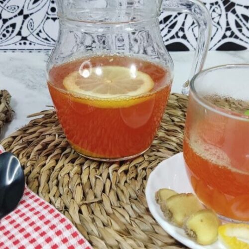 Te o infusion para aliviar el resfriado y la gripe además para subir las defensas . Infusión de cebolla y ajo con jengibre. Jarabe contra la tos y la gripe.