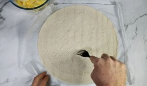 Tarta de hojaldre con manzanas en freidora de aire