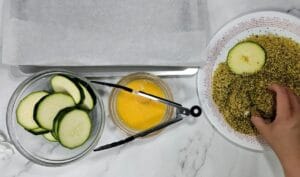 CALABACIN CON TOMATES FRITOS EN FREIDORA DE AIRE. VEGETALES EN AIRFRYER. VERDURAS EN FREIDORA DE AIRE