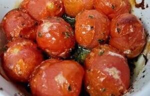 CALABACIN CON TOMATES FRITOS EN FREIDORA DE AIRE. VEGETALES EN AIRFRYER. VERDURAS EN FREIDORA DE AIRE