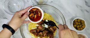 Ensalada fria de pasta de espaguetis