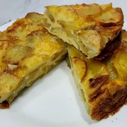 tortilla española de patatas en freidora de aire. Recetas freidora de aire (airfryer)