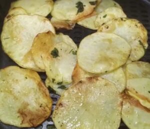 patatas asadas panadera en freidora de aire. Recetas freidora de aire