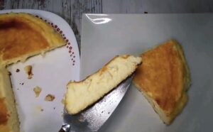 Tarta de queso la viña en la freidora de aire