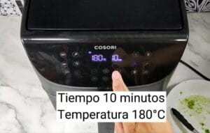 Brócoli crujiente en freidora de aire
