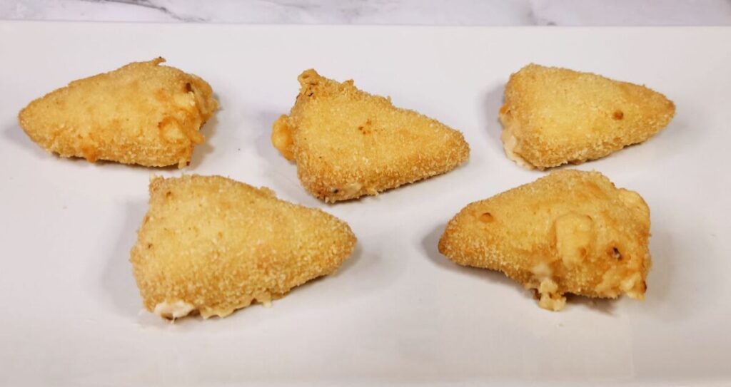 quesitos rebozados en freidora de aire