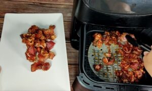oreja de cerdo frita en freidora de aire (airfryer)