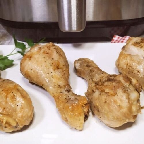 Jamoncitos de pollo en freidora de aireJamoncitos de pollo fritos en freidora de aire