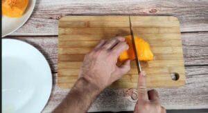 calabaza asada en freidora de aire
