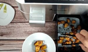 calabaza asada en freidora de aire