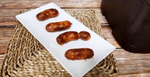 chorizo frito en freidora de aire
