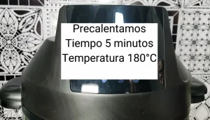 Gambas congeladas al ajillo en freidora de aire