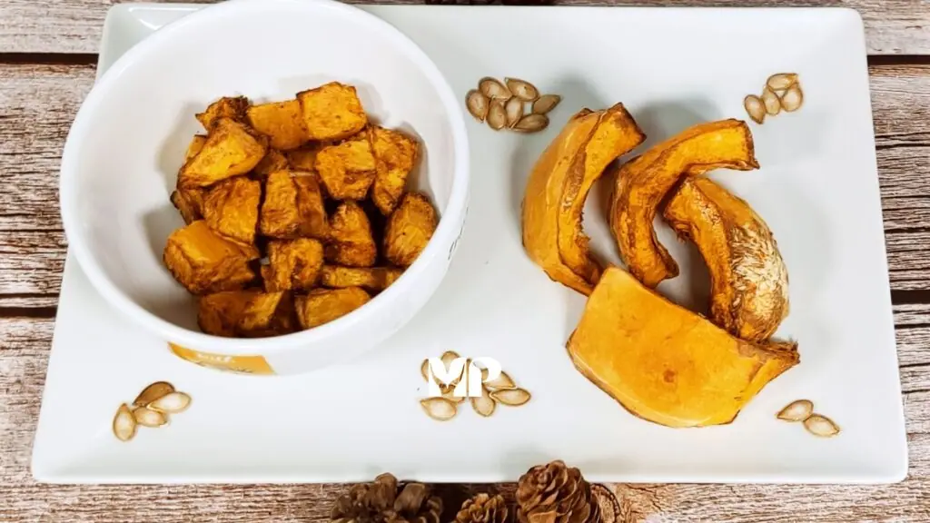 Calabaza asada en freidora de aire