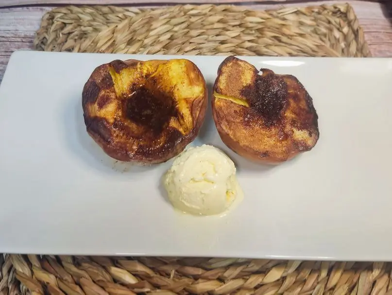 melocotones-asados-en-freidora-de-aire