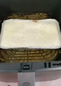 lasañacongeladaenfreidoradeaire