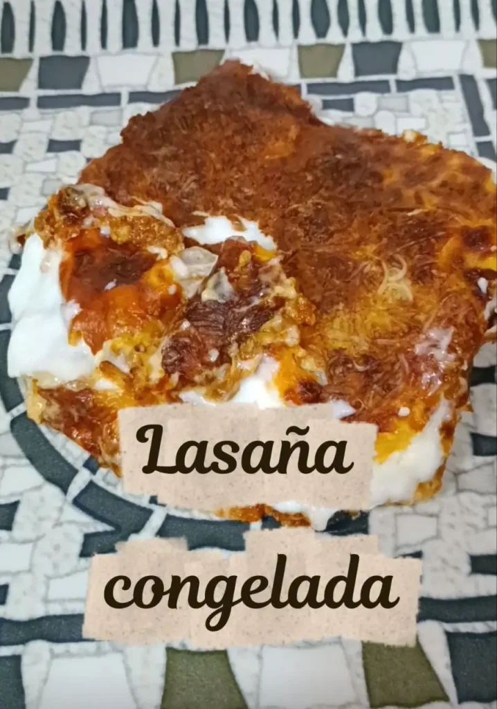 lasañacongeladaenfreidoradeaire